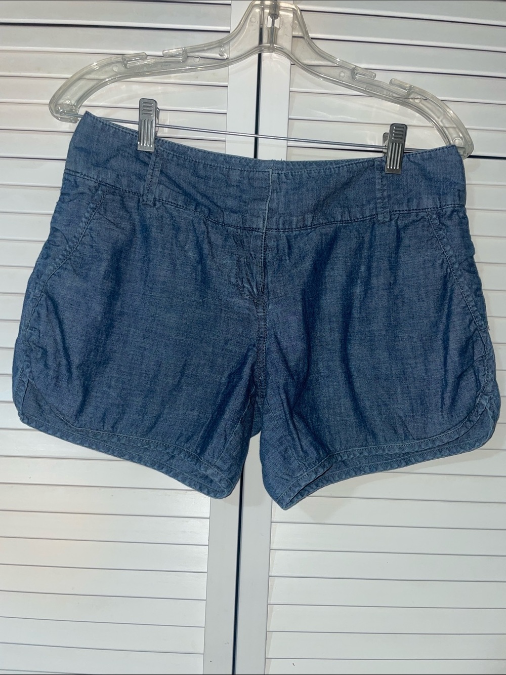 Women's Chambray Jean Shorts - Blue